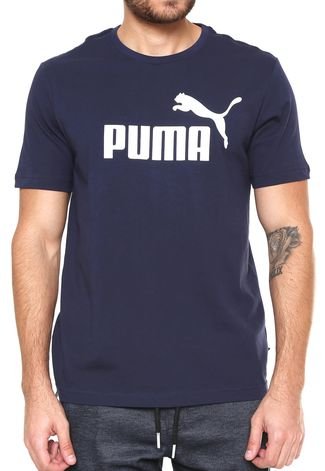 Camiseta Puma Essentials Azul-Marinho