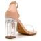 Sandalia Feminina Salto Alto Transparente Nude Lançamento - Marca Carolla Shoes