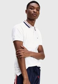 Polera Tommy Jeans Polo Blanco - Calce Slim Fit