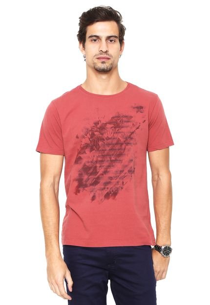 Camiseta Aramis Regular Fit Estampada Vermelha - Marca Aramis