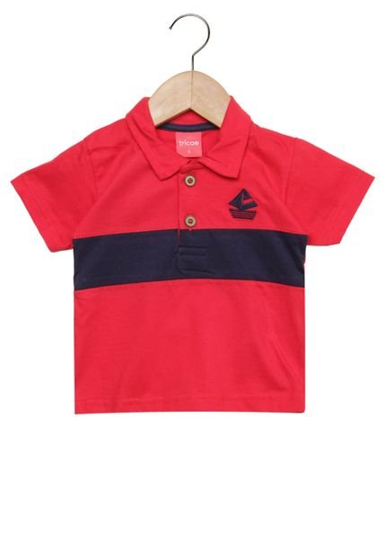 Camisa Polo Tricae Baby Menino Vermelho - Marca Tricae