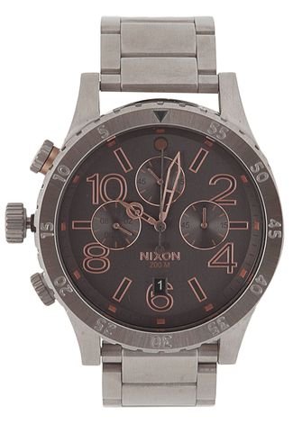 Relógio Nixon 48-20 Chrono 99007.A486 Prata