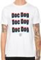 Camiseta Doc Dog Manga Curta Lettering Branca - Marca Doc Dog