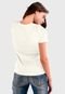 Camiseta Feminina Off White Oxente Algodão Premium Benellys - Marca Benellys