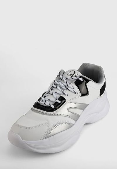 Tenis Running Blanco Negro Plateado Ocean Pacific Compra Ahora