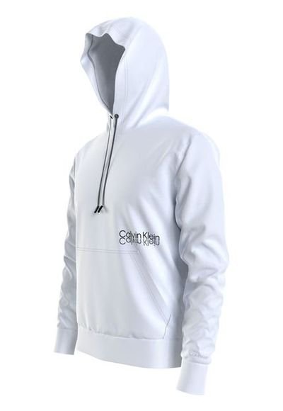 Sudadera Con Capucha Y Logo Blanco Calvin Klein Compra Ahora