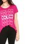 Camiseta Colcci Comfort Rosa - Marca Colcci