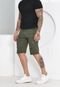Bermuda Jeans Verde Rasgada Masculina - Marca AGUIA JEANS