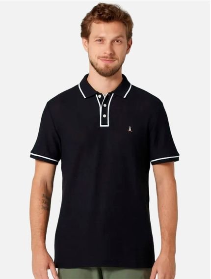 Polo Original Penguin Regular OPKM3500 Preta - Marca Penguin