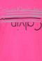 Camiseta Calvin Klein Jeans Logo Listras Rosa - Marca Calvin Klein Jeans