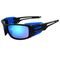 Óculos de Sol Prorider Esportivo em Grilamid® TR-90 Preto e Azul Espelhado - Marca Prorider