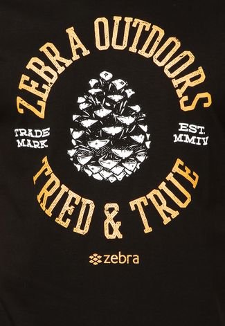 Camiseta Zebra Pinha Preta