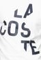 Camiseta Lacoste Logo Branca/Azul - Marca Lacoste