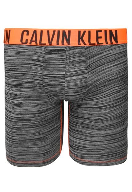 Cueca Calvin Klein Underwear Boxer Cós Cinza/Laranja - Marca Calvin Klein Underwear