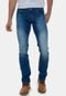 Calça Jeans Masculina Slim Lavagem Diferenciada Premium Liverpool Azul - Marca Versatti