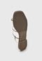 Rasteira Dafiti Shoes Metalizada Dourada - Marca DAFITI SHOES