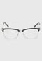 Óculos de Grau Mr Kitsch Geométrico Preto/Prata - Marca MR. KITSCH