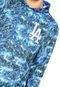 Moletom Flanelado Fechado New Era Los Angeles Dodgers Azul/Verde - Marca New Era