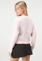 Suéter Tricot Forever 21 Nice Day Rosa - Marca Forever 21