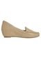 Mocassim Usaflex Anabela Interna Nude - Marca Usaflex