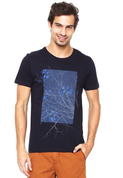 Camiseta Aramis Regular Fit Estampada Azul-Marinho - Marca Aramis