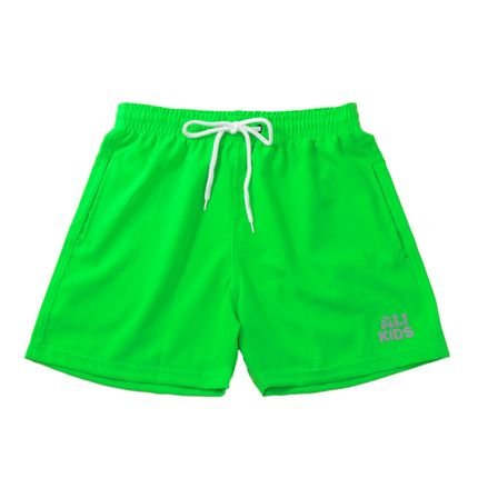 Short Bermuda Masculino Juvenil Verde Neon Moda Praia 12 Ao 16 Anos Atacado De Verão - Marca Alikids