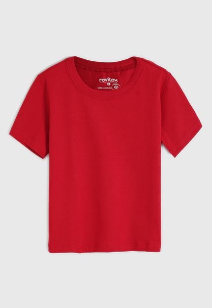 Camiseta Rovitex Infantil Lisa Vermelha - Marca Rovitex