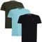 Kit 3 Camisetas Itália Alta Costura Premium Verde Azul Preto Multicolorido - Marca HILMI