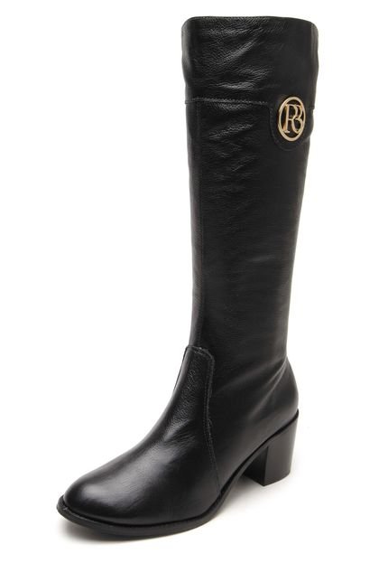 Bota Raphaella Booz Logo Preta - Marca Raphaella Booz