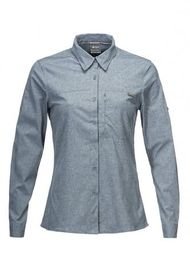 Camisa Mujer Rosselot Long Sleeve Q-Dry Shirt Azul Grisaceo Lippi