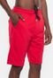 Bermuda Ecko Moletom Fashion Basic Vermelha com Royal - Marca Ecko