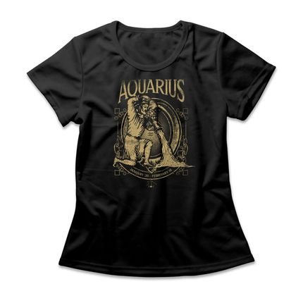 Camiseta Feminina Aquarius - Preto - Marca Studio Geek 