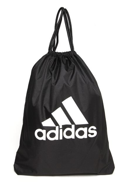 Bolsa Saco adidas Performance Gymbag Logo Preta/Branca - Marca adidas Performance