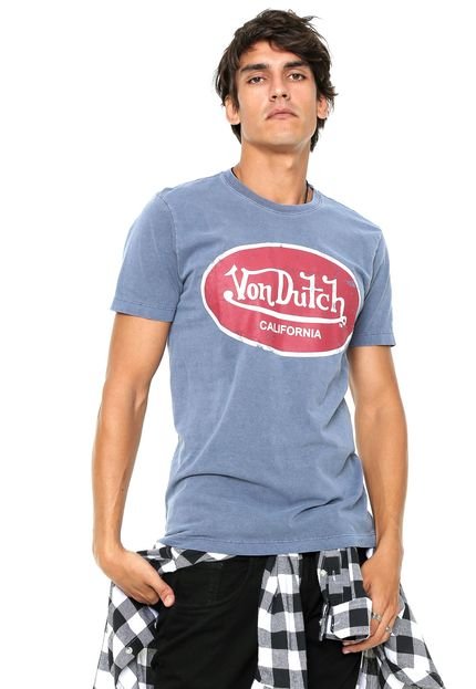 Camiseta Von Dutch  California Azul - Marca Von Dutch 