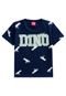 Conjunto Infantil Menino Camiseta   Bermuda Kyly Marinho - Marca Kyly