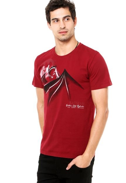 Camiseta Fashion Comics Shape Batman Vermelha - Marca Fashion Comics