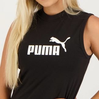 Regata Puma ESS Slim Logo Feminina Preta