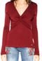 Blusa Colcci Detalhe Vinho - Marca Colcci