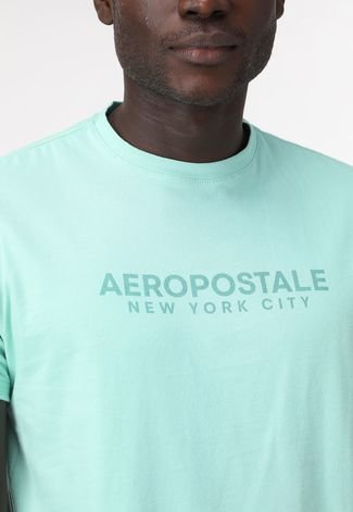 Camiseta Aeropostale New York City Verde