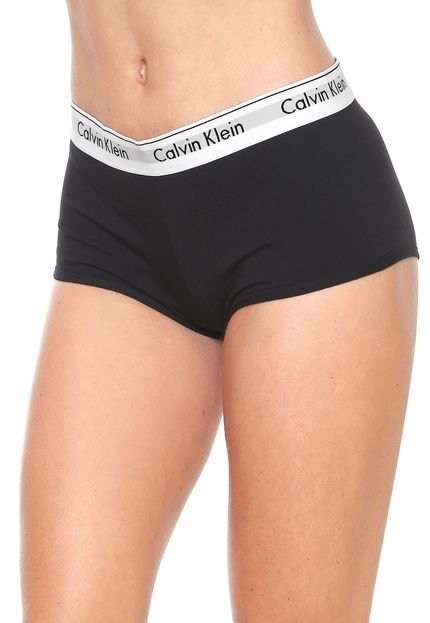 Calcinha Calvin Klein Underwear Boxer Logo Preta - Marca Calvin Klein Underwear