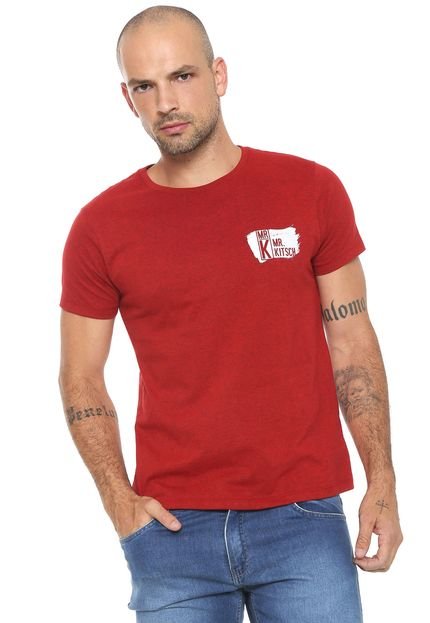 Camiseta Mr Kitsch Estampada Vermelha - Marca MR. KITSCH
