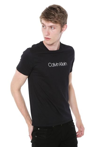 Camiseta Calvin Klein Básica Preta - Marca Calvin Klein