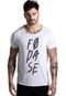 Camiseta Joss Corte a Fio Fod Branco DTF - Marca Joss