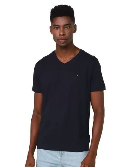 Camiseta Aramis Masculina Basic V-Neck Azul Marinho - Marca Aramis