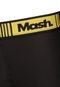 Cueca MASH Boxer Geométrica Preta/Amarela - Marca MASH