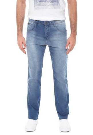 Calça Jeans Biotipo Slim Estonada Azul