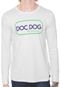 Camiseta Doc Dog Manga Longa Estampada Branca - Marca Doc Dog