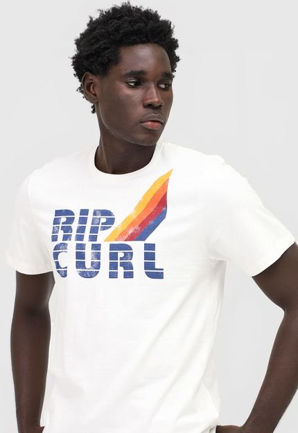 Camiseta Rip Curl Surf Revival Crew Off-White - Marca Rip Curl