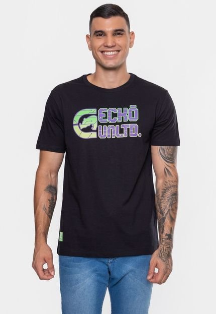 Camiseta Ecko Masculina Cyber Punk Preta - Marca Ecko