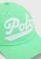 Boné Polo Ralph Lauren Infantil Lettering Verde - Marca Polo Ralph Lauren